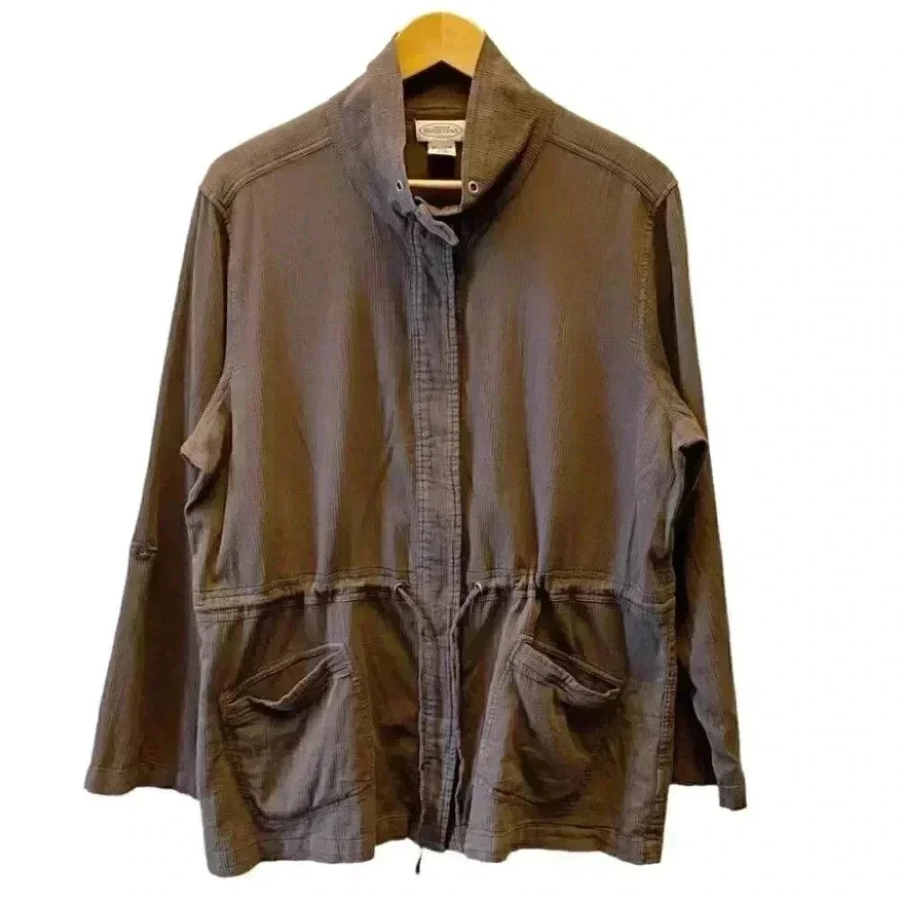 Vintage Northern Reflections Utility Jacket Casual Shacket Brown Size XL